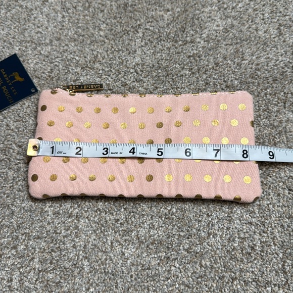 Danny Lee | Pencil Case in Pink & Gold Polka Dot - Picture 2 of 12